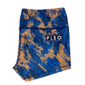 FLEO Brown Blue Camo LRC Shorts S